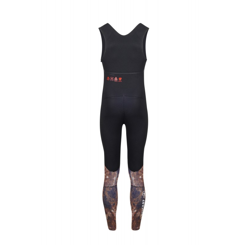 ATLANT BROWN- PRO LONG JOHN 5 MM - OPEN CELL | NYLON | Echipament Spearfishing | Costume neopren